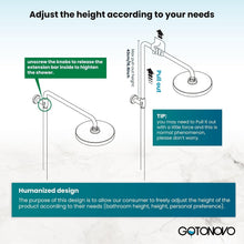 Load image into Gallery viewer, Brushed Nickel 2-Function Shower Fixture with Handheld and Rainfall Shower Head