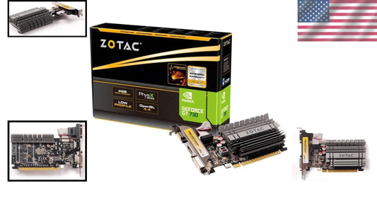 Elevate Your Gaming with GeForce GT 730 4GB - Low Profile & Silent Design