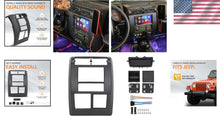 Load image into Gallery viewer, 1997-2002 Jeep Wrangler TJ Double Din Dash Install Kit with Brackets &amp; Harness