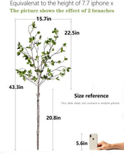 Load image into Gallery viewer, Set of 6 Realistic 43.3 Inch Artificial Eucalyptus Branches for Elegant Decor