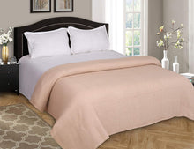 Load image into Gallery viewer, Breathable 100% Cotton King Size Bed Blanket in Beige - Cozy Year-Round Comfort