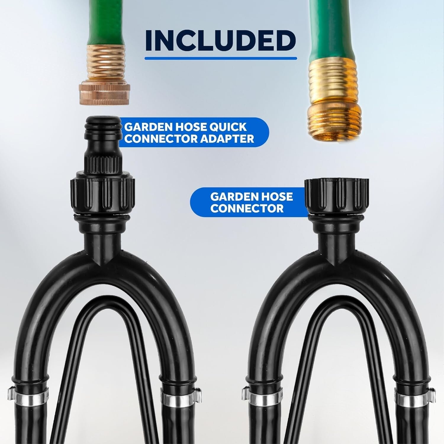 Premium Dual-Feed Outboard Motor Muffs with Quick Connect for Easy Flushing