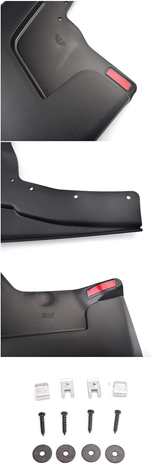Durable ABS Mud Flaps Splash Guards Set for 2019-2024 Ram 1500 with Flares