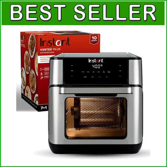 EvenCrisp 10QT Air Fryer - 7-in-1 Multi-Cooking with Accessories & 100+ Recipes