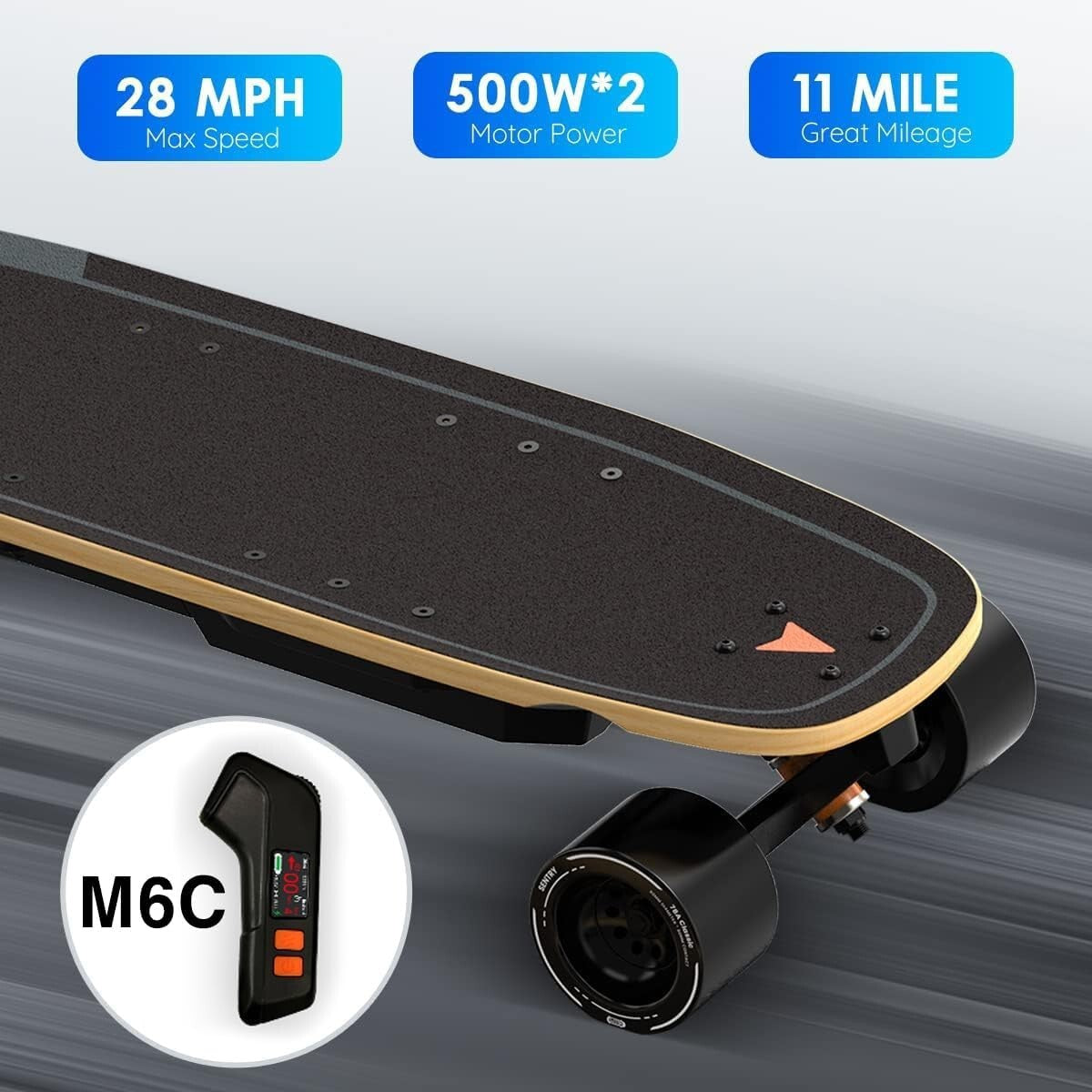 High-Performance Mini5 Skateboard: Up to 24 Miles Range, UL Safety Approved