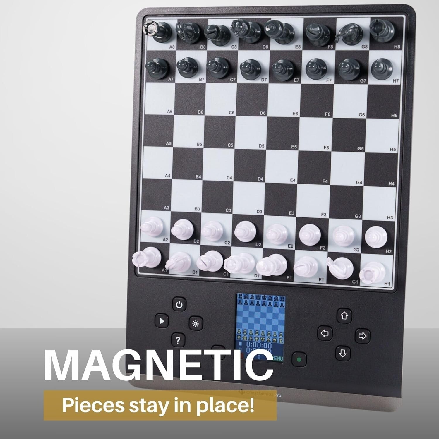 Portable Smart Chess Board with Magnetic Pieces - Perfect for Learning & Play