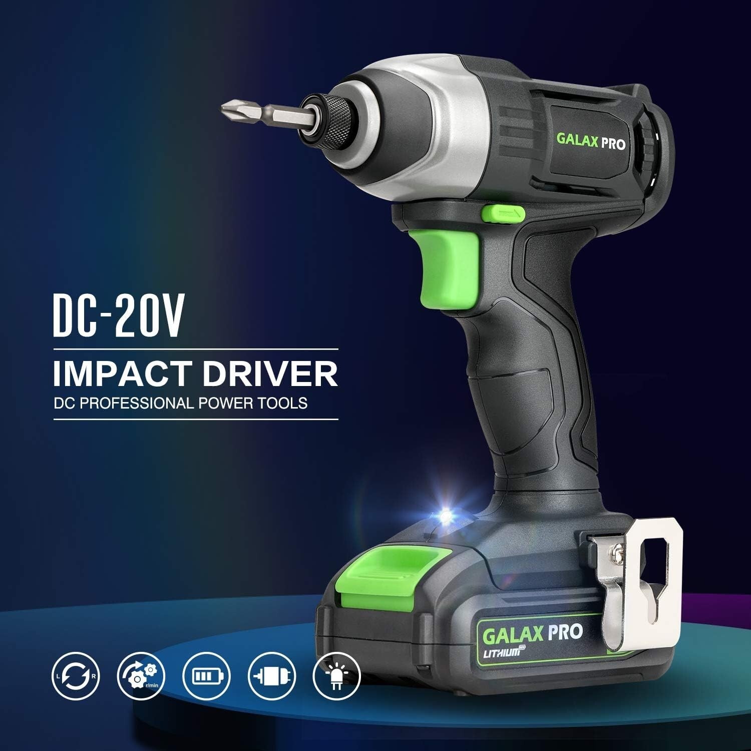 Compact 20V Cordless Drill and Impact Driver Combo with 11 Essential Accessories