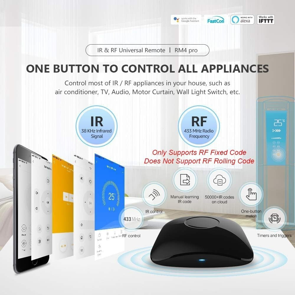 2.4 GHz Wi-Fi Remote & Sensor Set: Smart Home Solution with Voice Control
