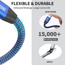 Load image into Gallery viewer, Durable 60ft Braided USB 2.0 Printer Cable - Type A to B, Tangle-Free Design