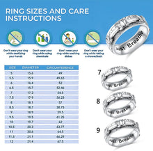 Load image into Gallery viewer, Handcrafted Sterling Silver Anxiety Relief Ring - Elegant Spinner Design, Size 7