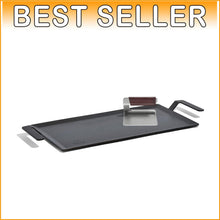 Load image into Gallery viewer, Lightweight Carbon Steel Griddle with Grill Press - Ultimate Cooking Experience