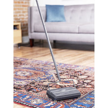 Load image into Gallery viewer, Lightweight 9-Inch Electrostatic Carpet &amp; Floor Sweeper - Gray Cleans All Messes