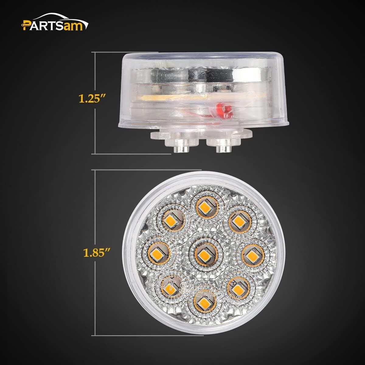 20 Pack of 2 Inch Waterproof LED Turn Signal & Marker Lights for Heavy Vehicles