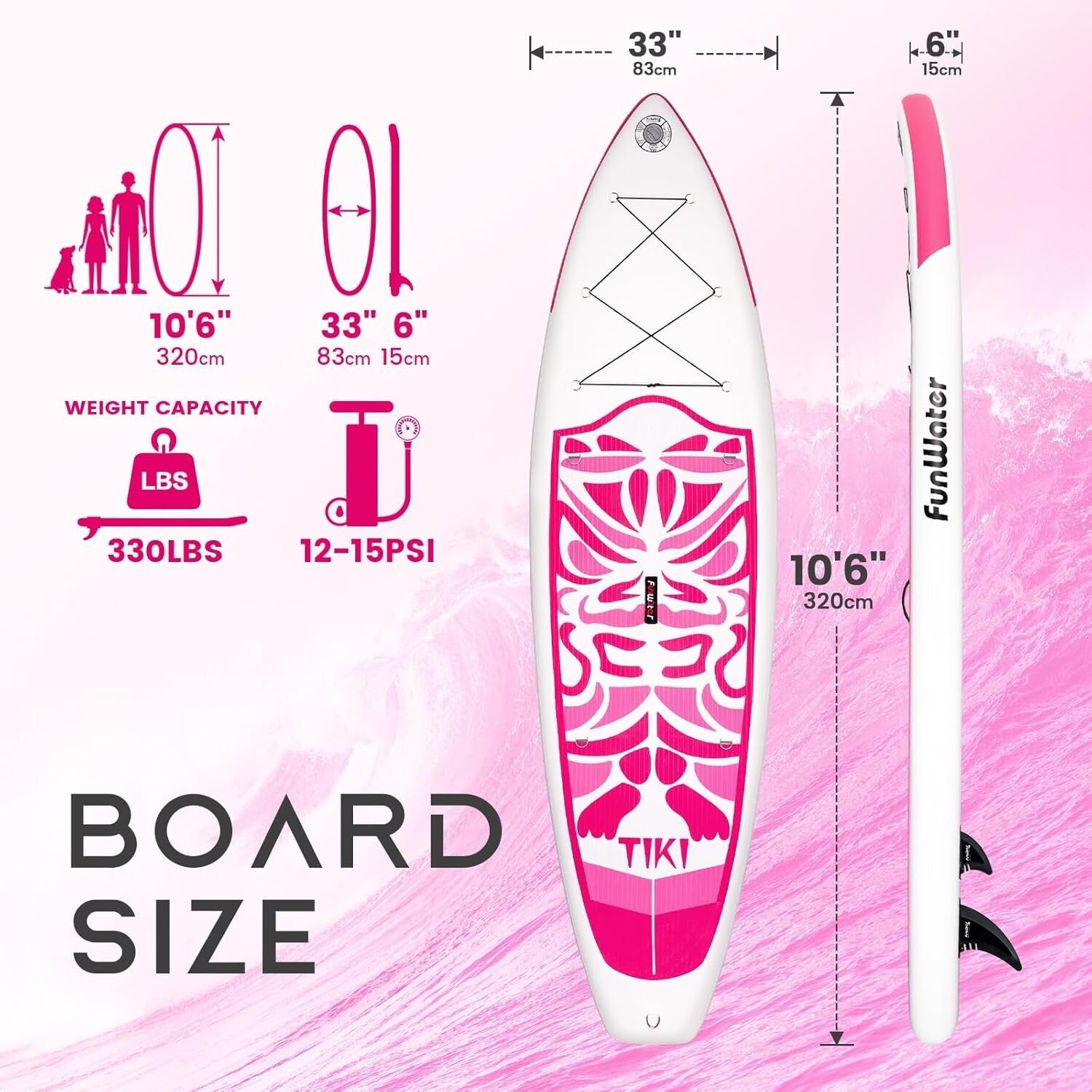 Premium Inflatable Stand Up Paddle Board - Complete Set with Backpack & Pump