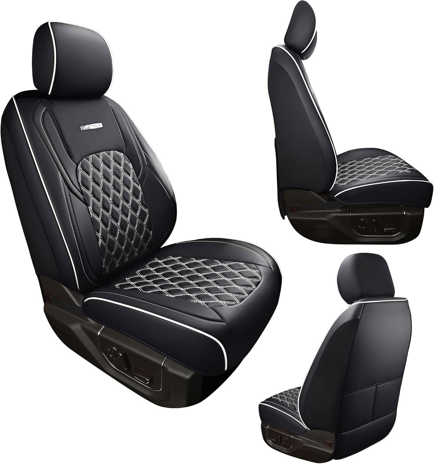 Custom Fit F150 Leather Seat Covers for 2015-2024 Ford SuperCrew XL to Platinum