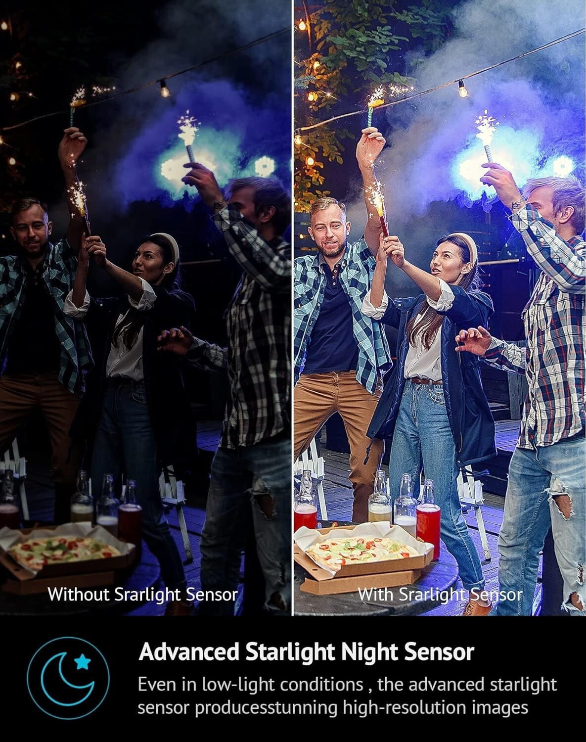 All-Weather IP65 Surveillance Camera with Night Vision & Motion Alerts, Wi-Fi