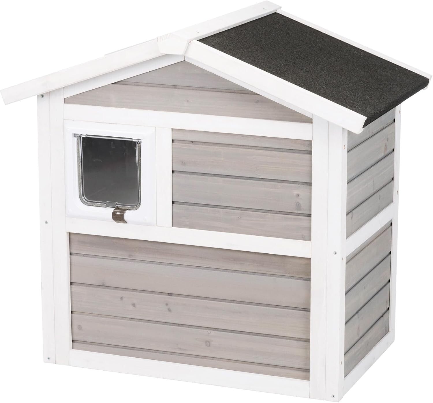 Durable Outdoor Cat House with Escape Door - Insulated, Easy Assembly, and Safe