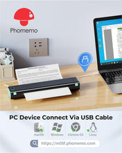 Load image into Gallery viewer, Compact Inkless Portable Printer with Rechargeable Battery - Print Anywhere!