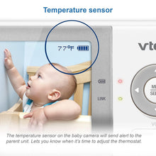 Load image into Gallery viewer, Pan-Tilt-Zoom Baby Monitor, 2.8” LCD Screen, Night Vision &amp; Temperature Sensor