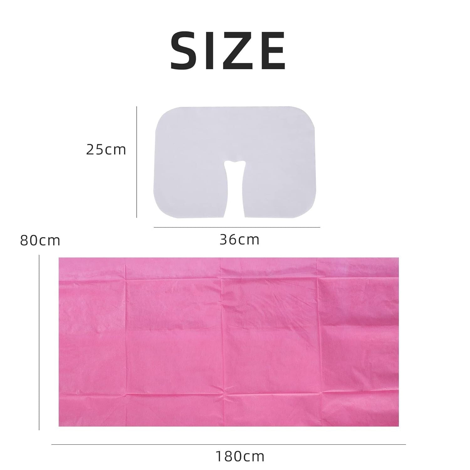 Comforting Non-Woven Disposable Massage Sheets & Face Cradle Covers - 200 Pack