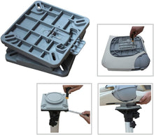 Load image into Gallery viewer, Lightweight Boat Seat Swivel Mount with Secure Removable Bracket - Universal Fit