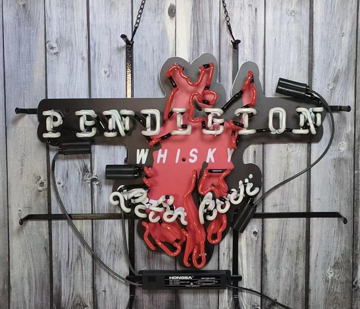 Antique Style Pendleton Whisky Neon Sign - Perfect for Pub & Cafe Ambiance