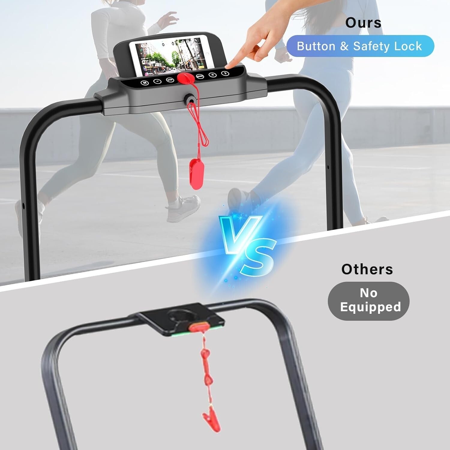 Foldable 2-in-1 Under Desk Treadmill with Bluetooth & Remote - 300lbs Capacity