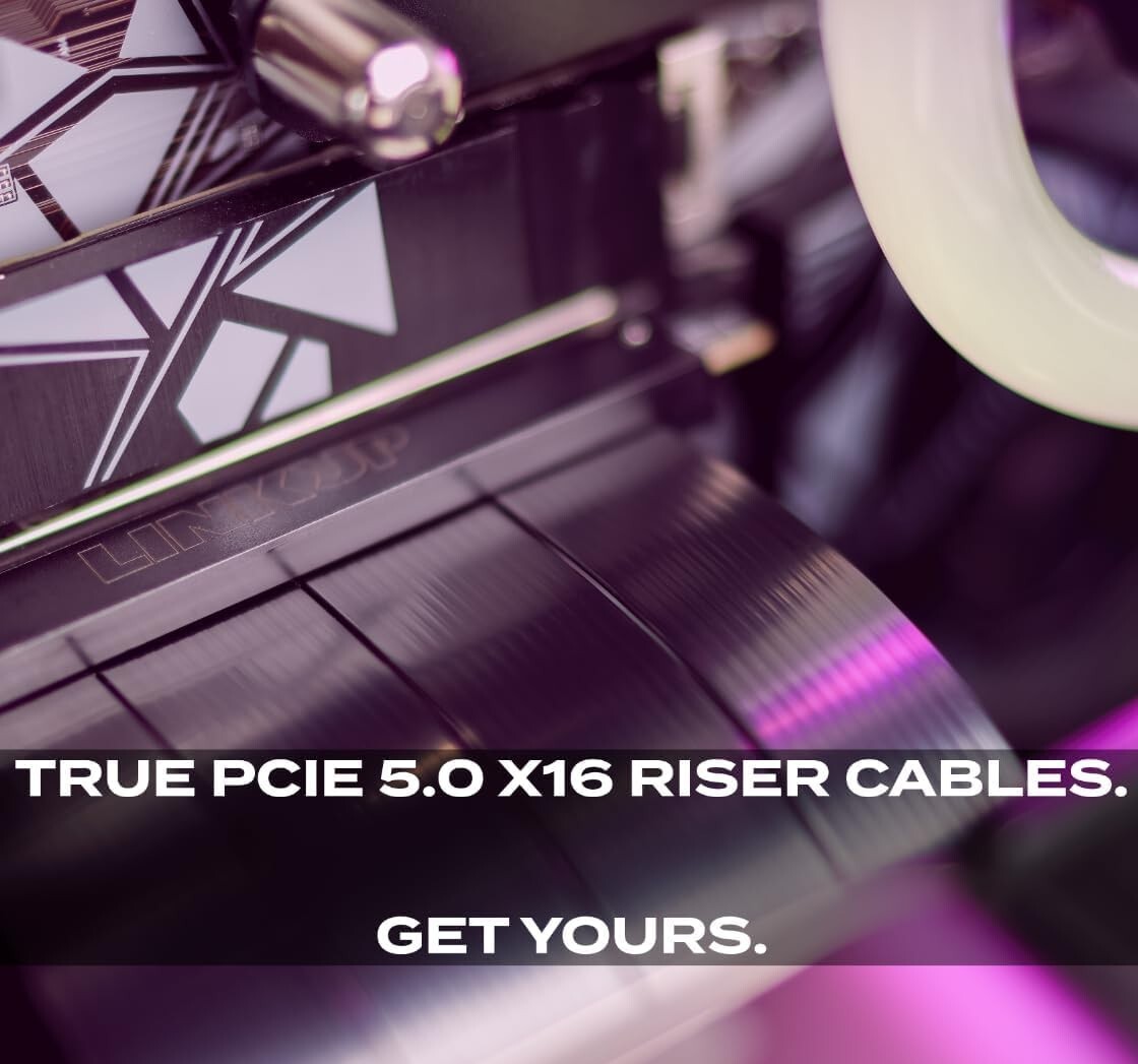 High-Speed PCIe 5.0 Riser Cable, 20cm Double Reverse – Ultimate GPU Solution