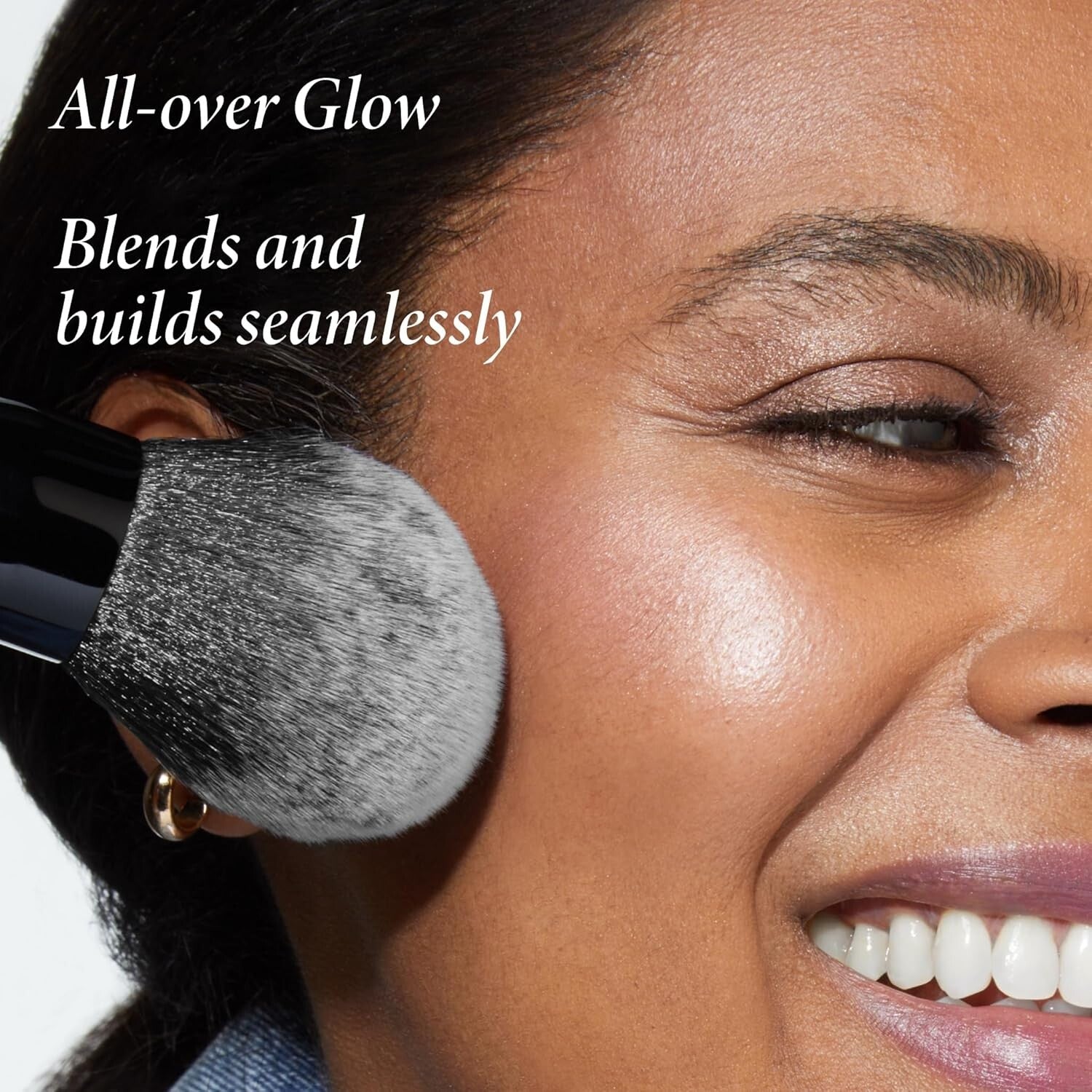 Bronze-n-Brighten Multipurpose Bronzer with Brush - Medium Shade for Radiance