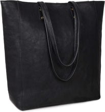 Load image into Gallery viewer, Genuine Vintage Leather Tote - 14.5" Stylish Bag for Women | Ava Collection