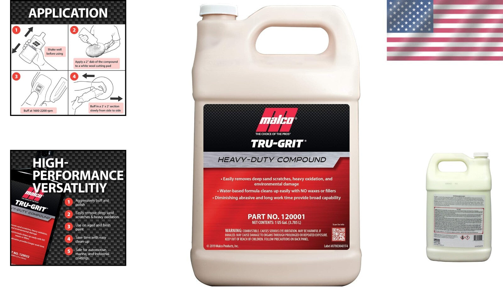 1 Gallon Tru Grit Polish - Eliminate 1000-1500 Grit Sand Scratches with Ease