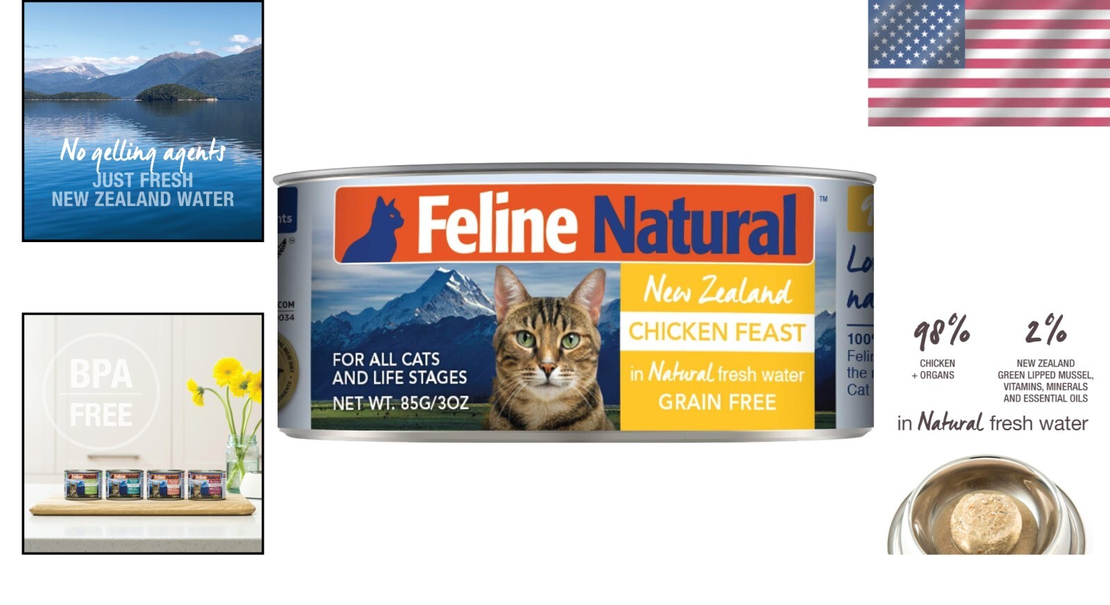 Hydration Boosting Chicken Feast Pate - 24 x 3 Ounce Grain-Free Cat Meals