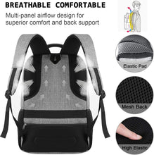 Load image into Gallery viewer, Comfy Slim 17-Inch Laptop Backpack with USB Port - Ideal for Business &amp; College