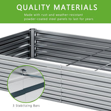 Load image into Gallery viewer, Durable &amp; Safe 2-Piece Raised Garden Bed Kit - 12x4x1FT for Herbs &amp; Fruits