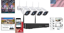 Load image into Gallery viewer, All-Inclusive Wireless Home Security System with 4 Cameras &amp; Motion Detection