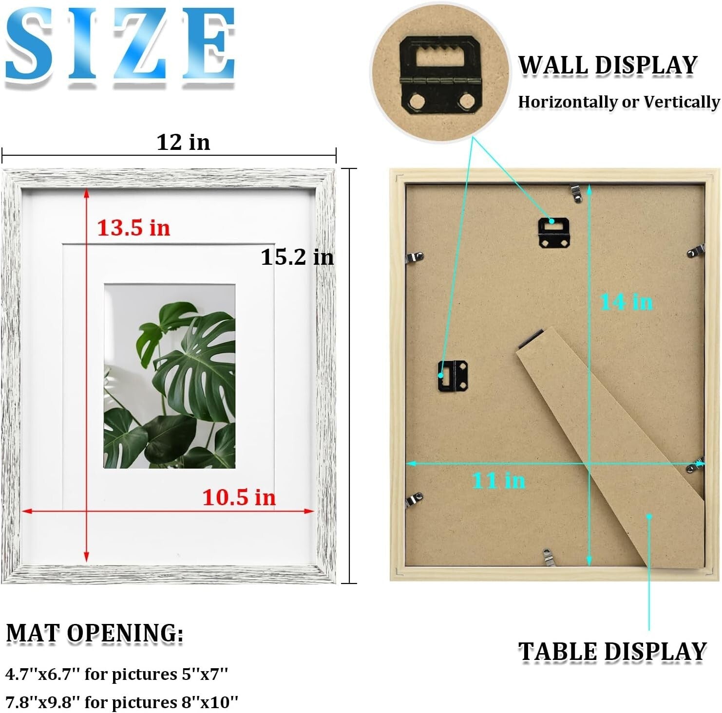 Elegant Solid Wood Frames with Easy Mounting - Perfect Gift for All Occasions