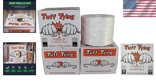 Multi-Purpose Tuff Tying Twine - 327lb Strength, Ideal for Indoor/Outdoor Use