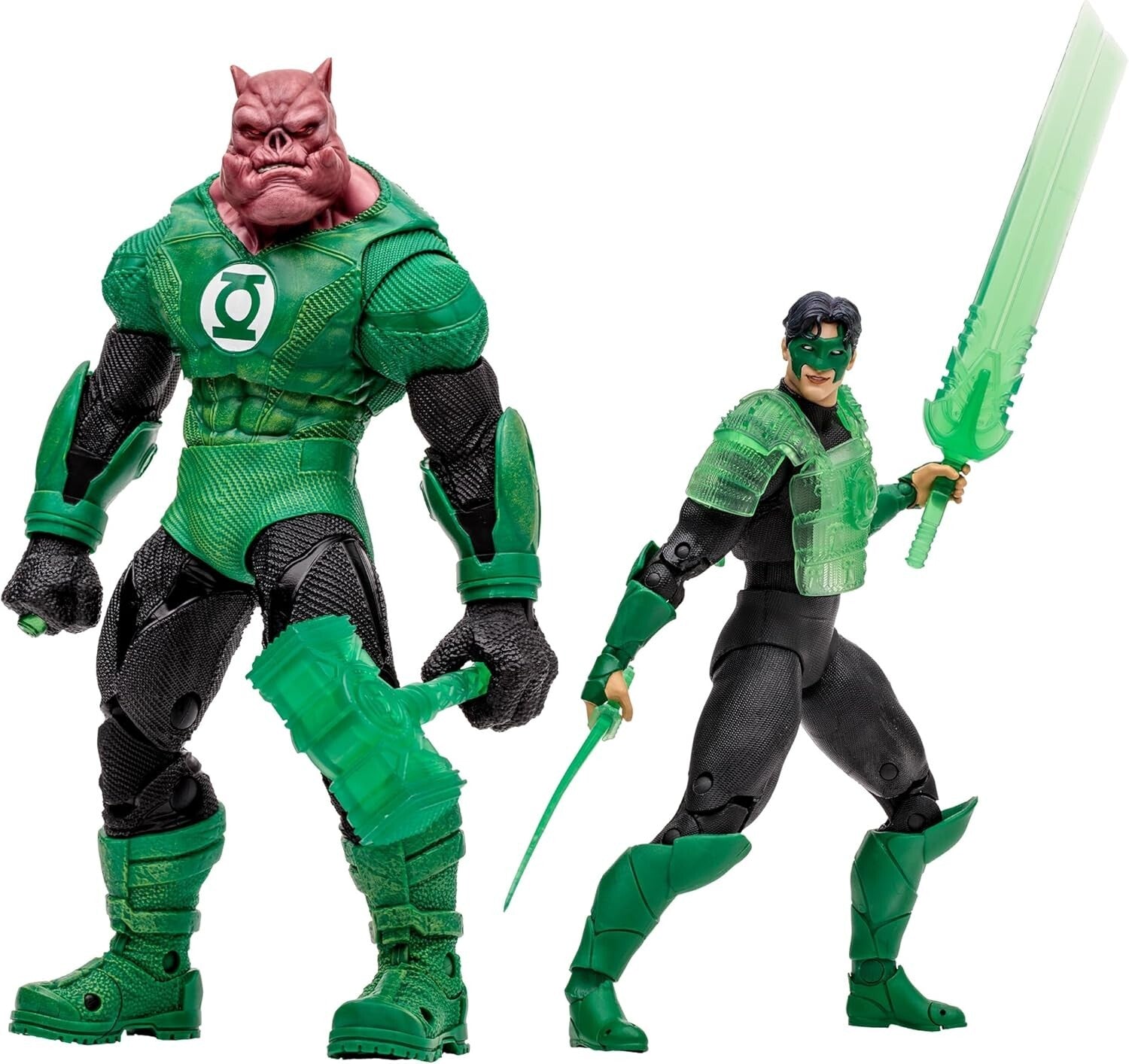 Detailed 7-Inch Kilowog & Green Lantern Action Figures with Collectible Cards