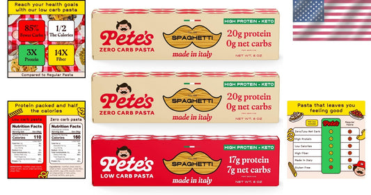 Crafted Italian Spaghetti - High Protein, Zero Carb, Perfect for Keto Diets