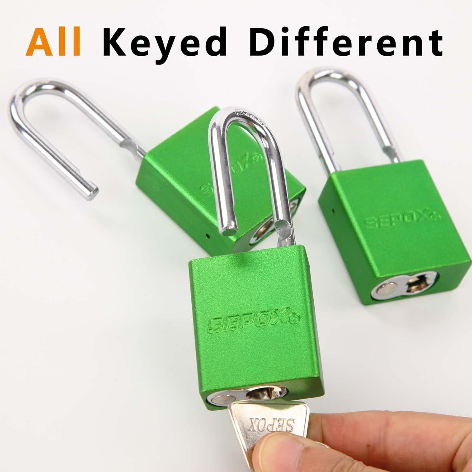 Durable 24-Piece Outdoor Padlock Set - Keyed Differently for Enhanced Protection