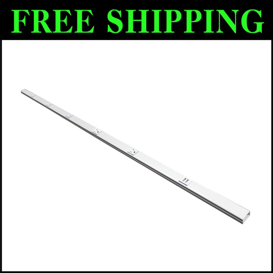 Space-Saving Hardwired Power Strip with 5 Outlets & Dual USB - 3ft White Design