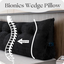 Load image into Gallery viewer, Ergonomic Large Wedge Pillow - California King Backrest for Reading &amp; Relaxation