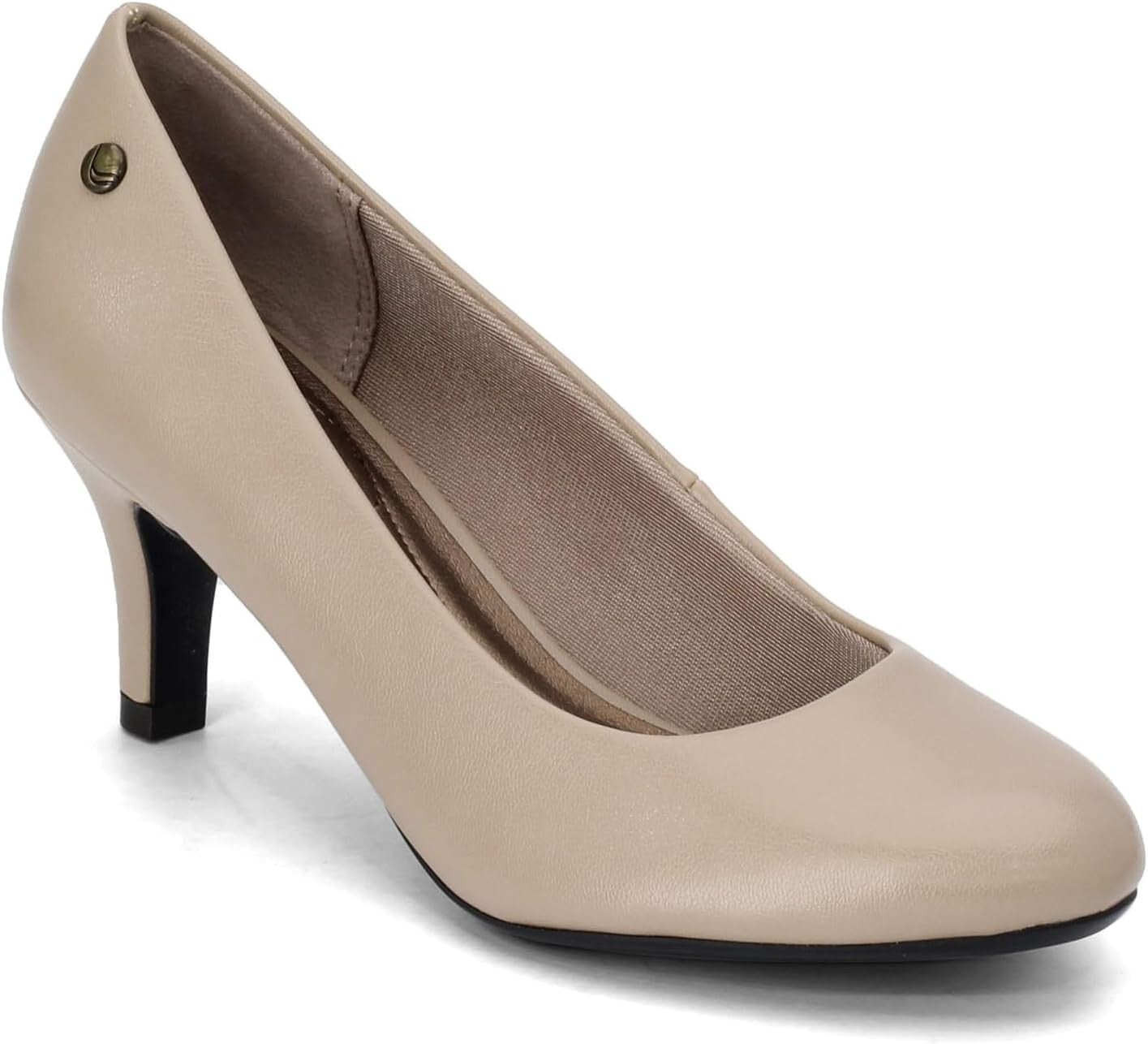Comfortable 2.5" Taupe Women's Heels - Fashionable for Work or Weddings