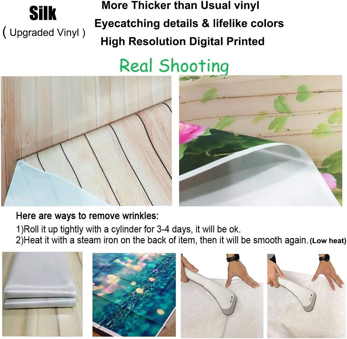 Elegant 10x8ft Glittering 50th Birthday Photography Backdrop with Gold Balloons