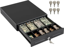Load image into Gallery viewer, Versatile 13" POS Cash Drawer - 24V, Key-Lock, Ideal for Small Businesses