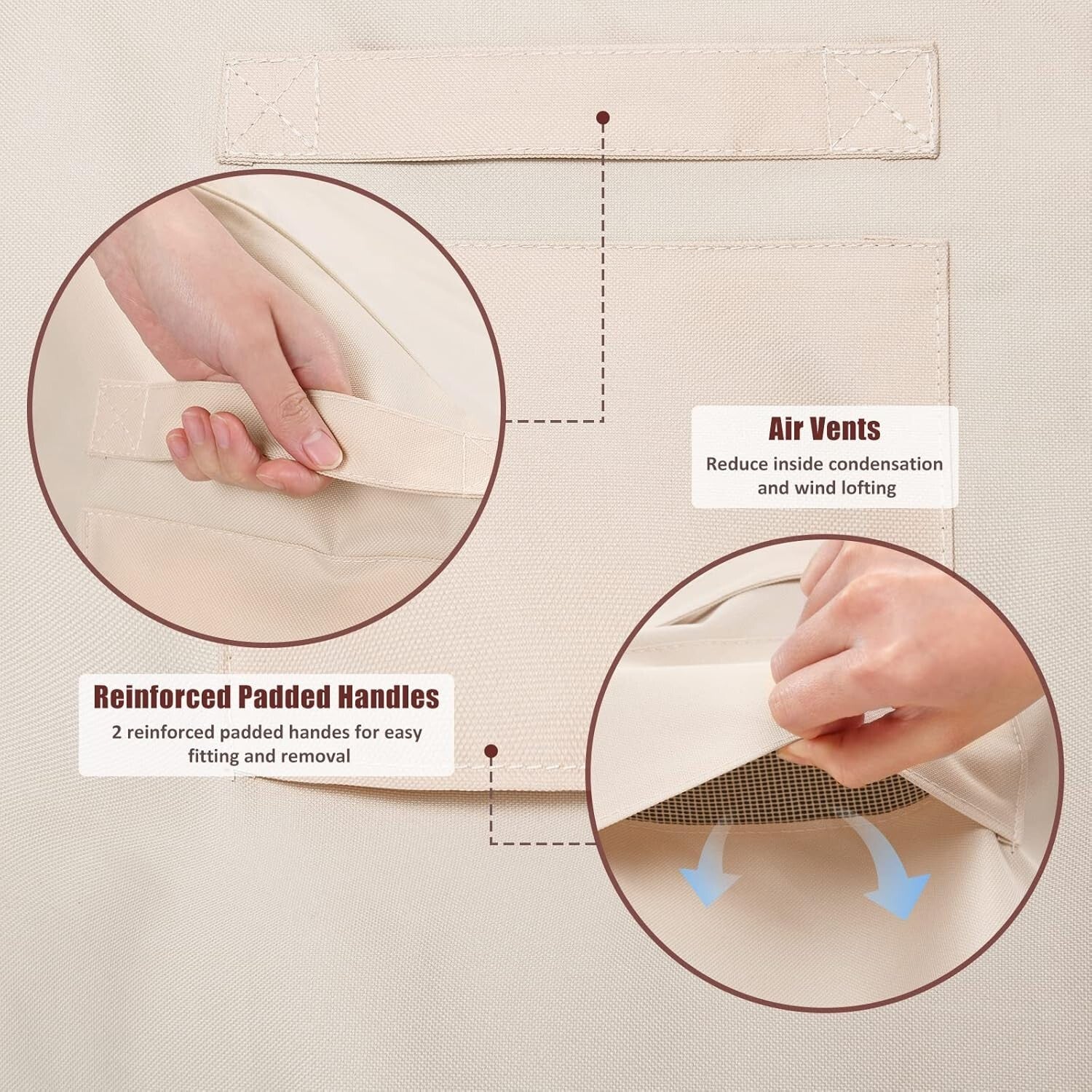 Durable 600D Oxford Chair Covers with UV Protection for Outdoor Furniture