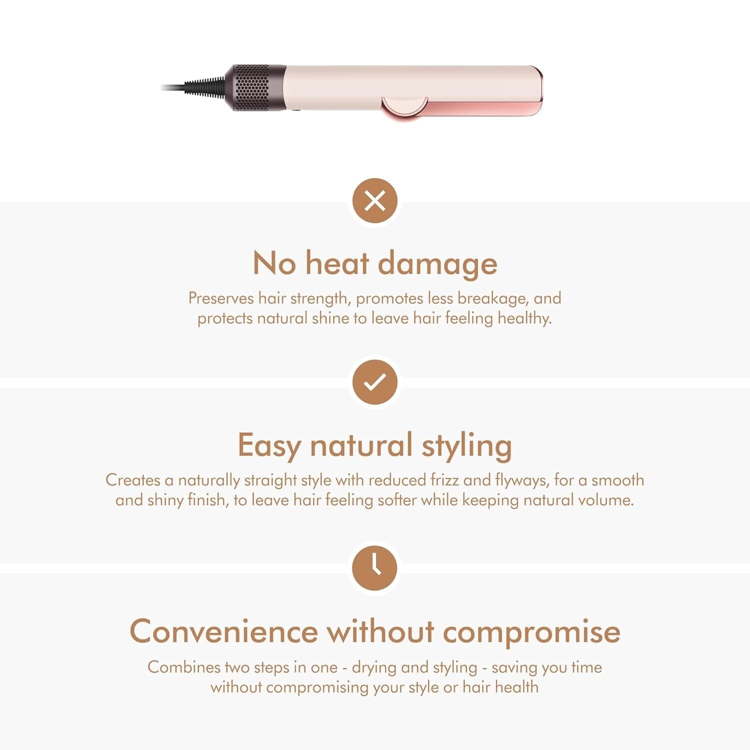 Compact Airstrait Hair Straightener - Ideal for Effortless Styling Anywhere