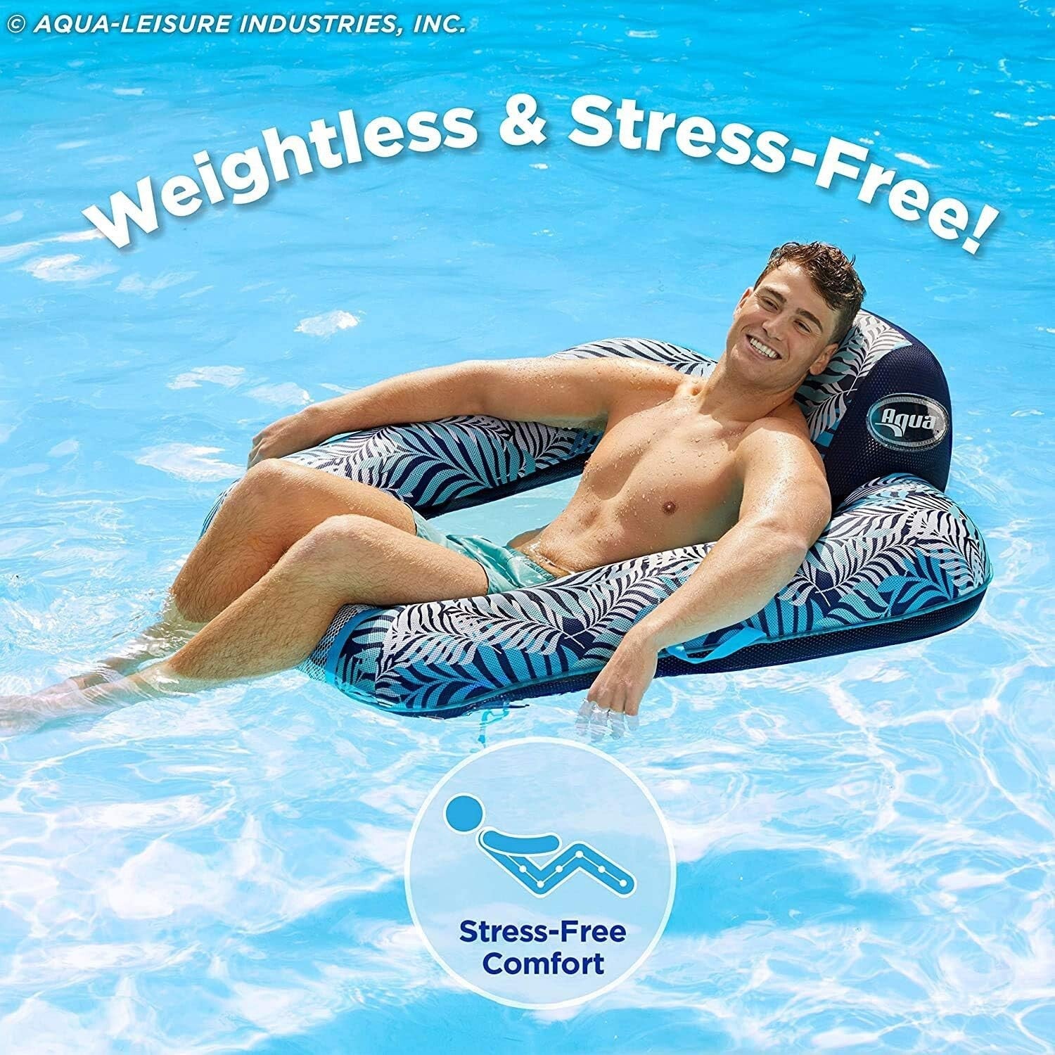 Stylish Zero Gravity Pool Chair Float - Adaptable for All Ages, Various Colors