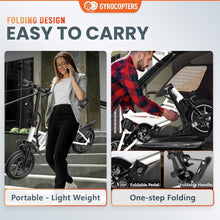 Load image into Gallery viewer, Urban 350W Folding Electric Ebike - 37 Miles Range, Adjustable Seat, GPS Enabled