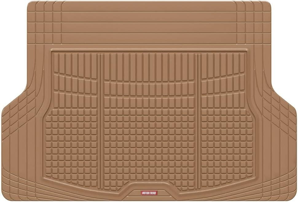 Deep-Dish Beige Car Floor Mats & Cargo Liner Set - Waterproof Protection for SUV